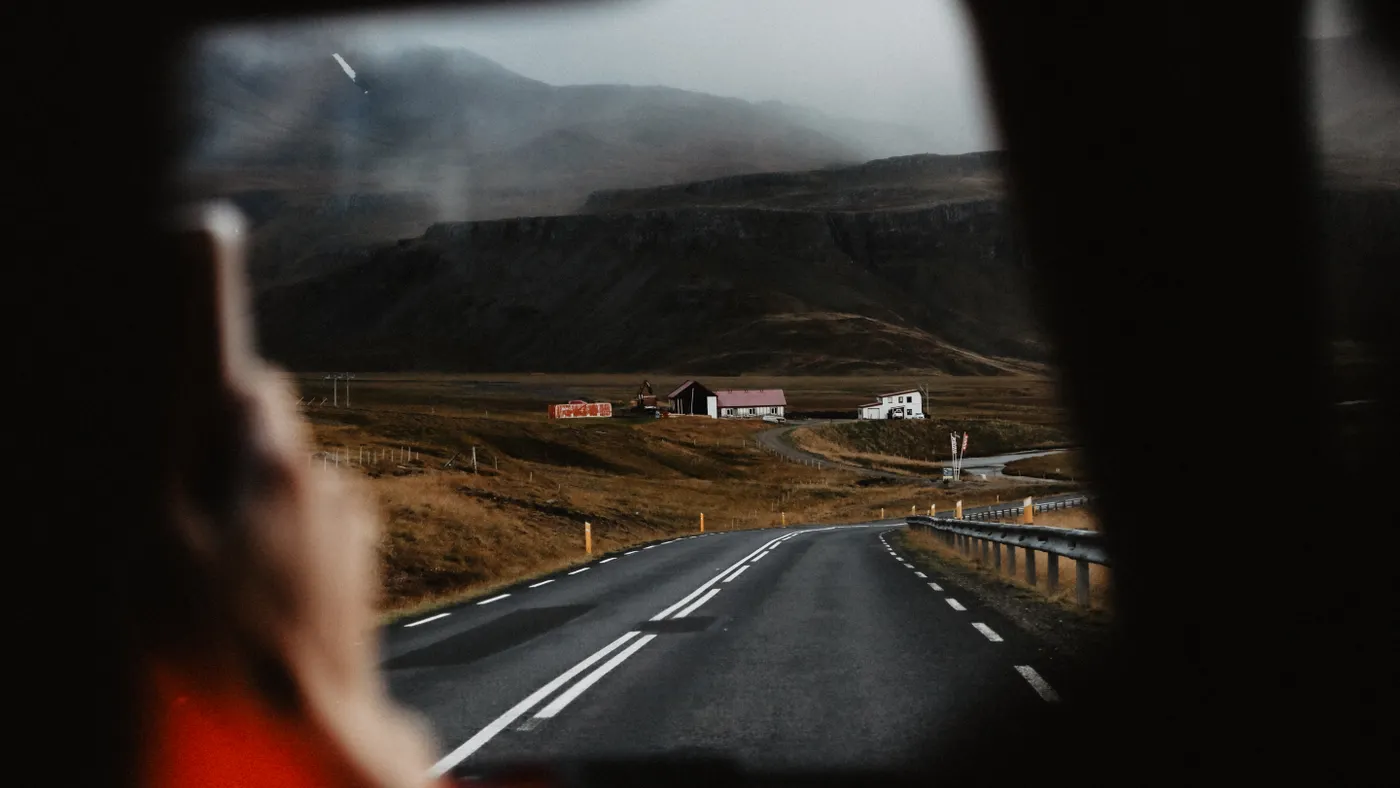 Planning a route with navigation during a road trip