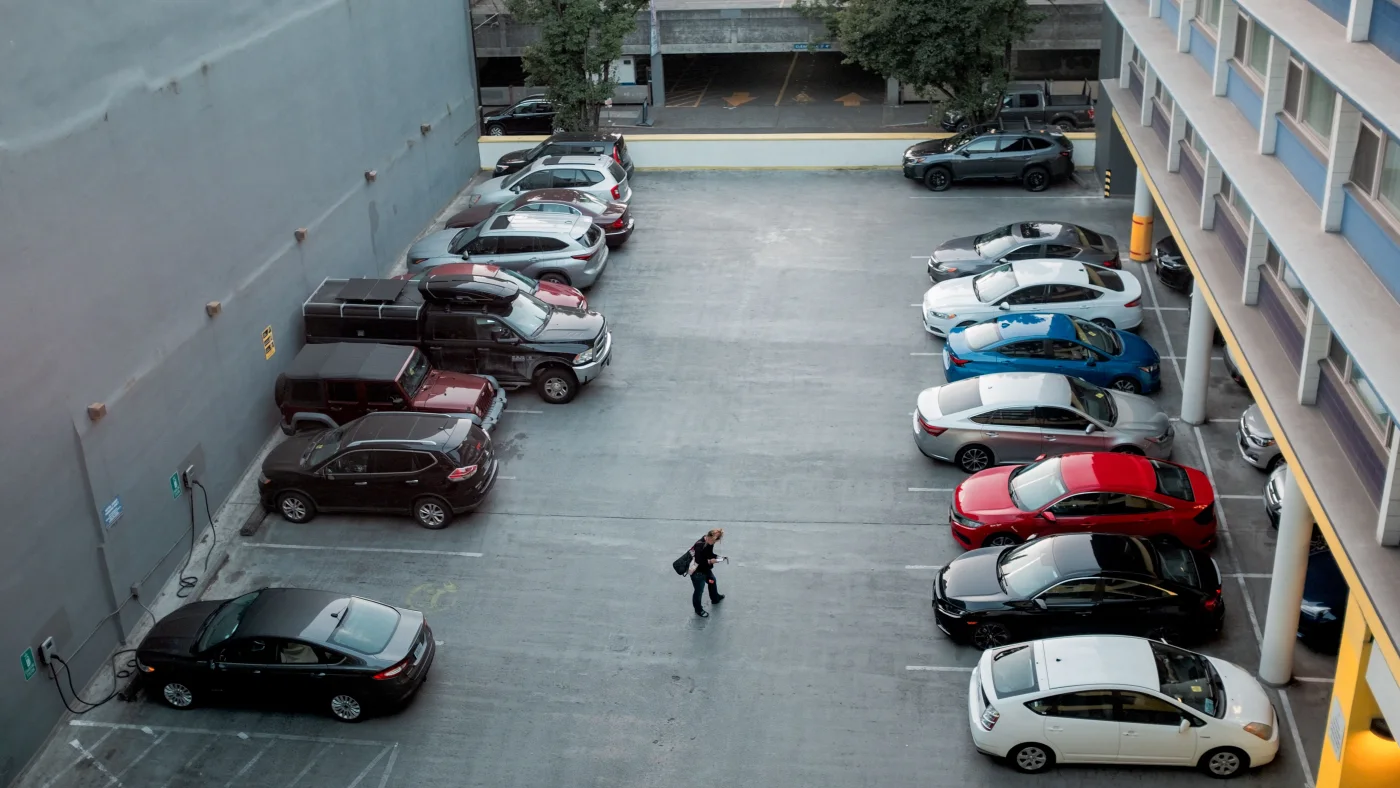 Multi-storey city car park considered when planning an Antalya business trip